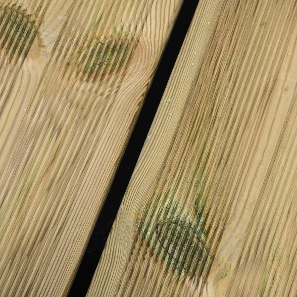 Lames de terrasse</br>Pin striées</br>Classe 4 Vert